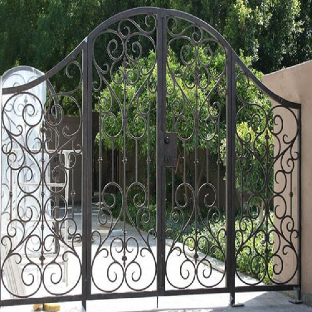 Solid Iron Materials Villa Front Entrance Gate From China custom ironwork