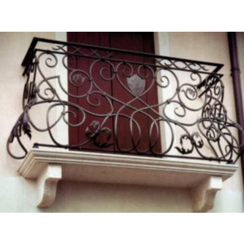 Wrought iron balcony balustrade