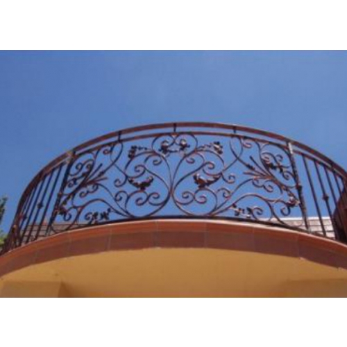 Wrought iron balcony balustrade