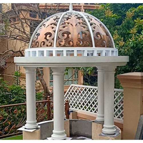 Decorative wrought iron cupola