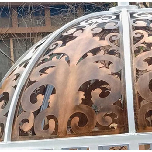 Decorative wrought iron cupola