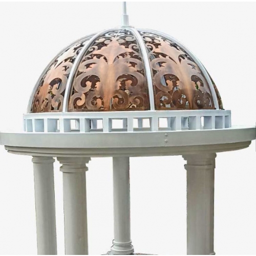 Decorative wrought iron cupola