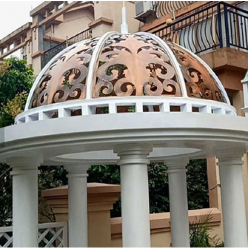 Decorative wrought iron cupola