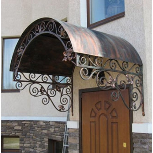 Luxury wrought iron awning