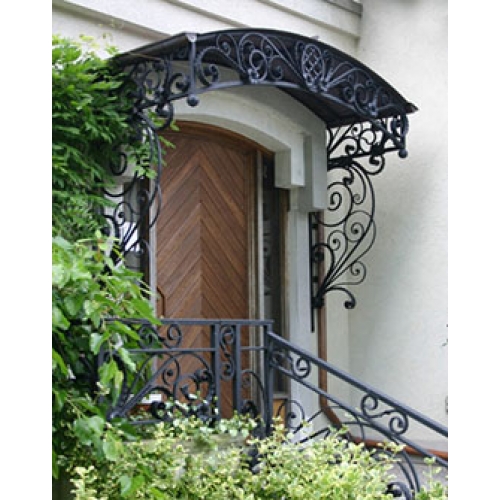 Classical wrought iron awning