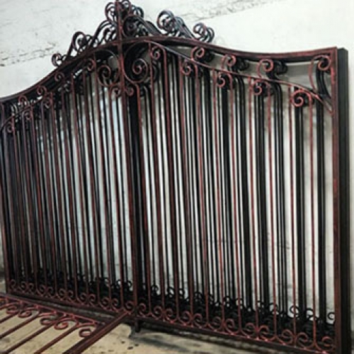 Elegant wrought iron gate