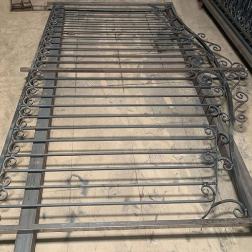 Simple design wrought iron entry gate