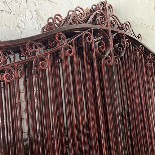 Simple design wrought iron entry gate