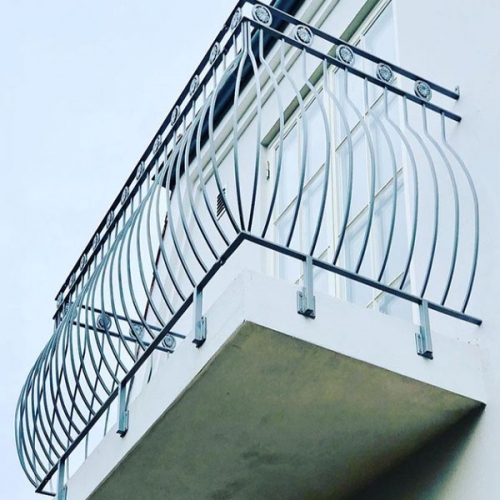 Wrought iron balcony balustrade