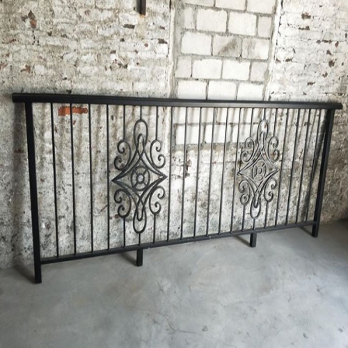 Wrought iron fence