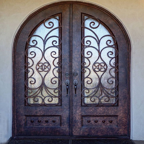 Forge iron door