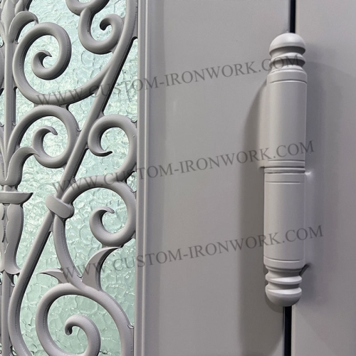 Metal welded entry arch door classical design