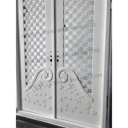 Special design iron door sealed tempered glass