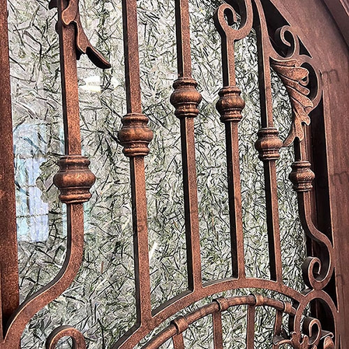 Excellent design wrought iron entry single door