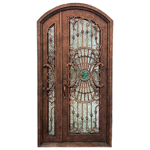 Excellent design wrought iron entry single door