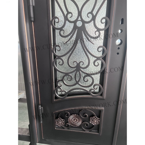 Vintage wrought iron door custom design