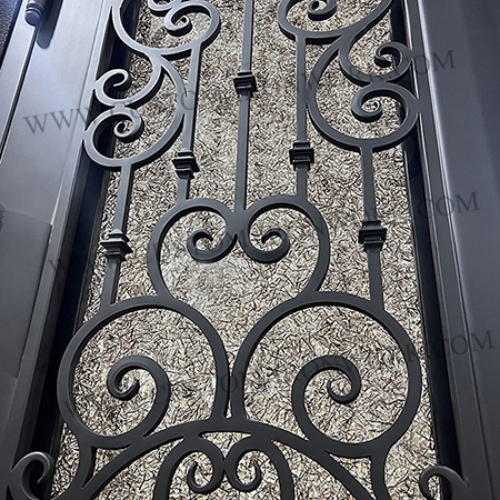 Long time usage custom design iron single door