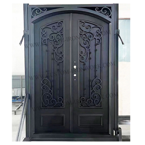 Heavy materials galvanized hand forged iron sealed door