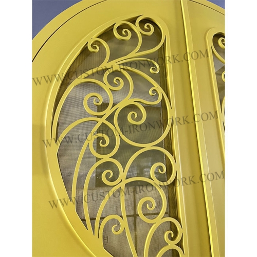 Special new design custom wrought iron double door