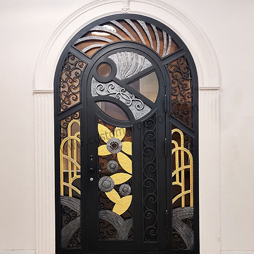 Amazing decoration luxury wrought iron house door