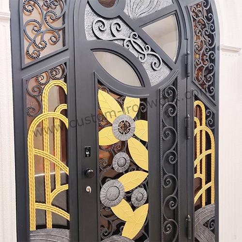 Amazing decoration luxury wrought iron house door