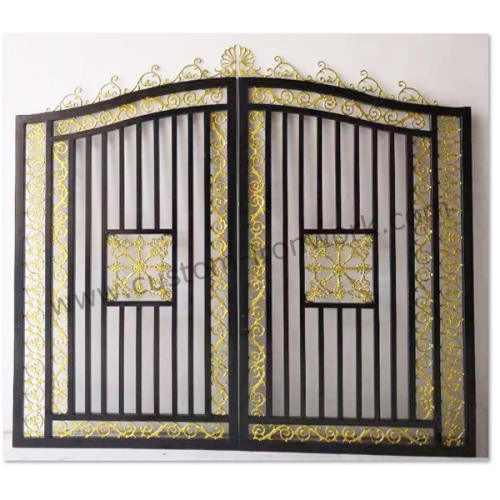 Vintage style handmade metal gate custom design