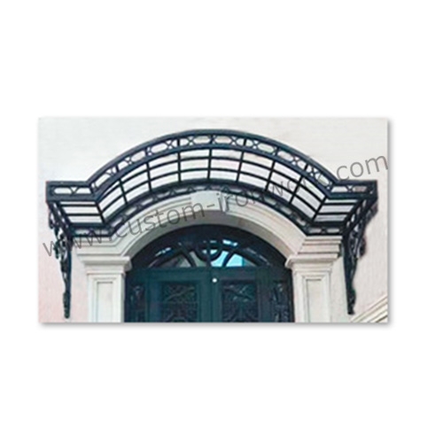 Classic totally hand forged iron decorative awning