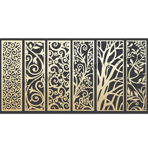 Metal plate laser cutting custom decorative screen